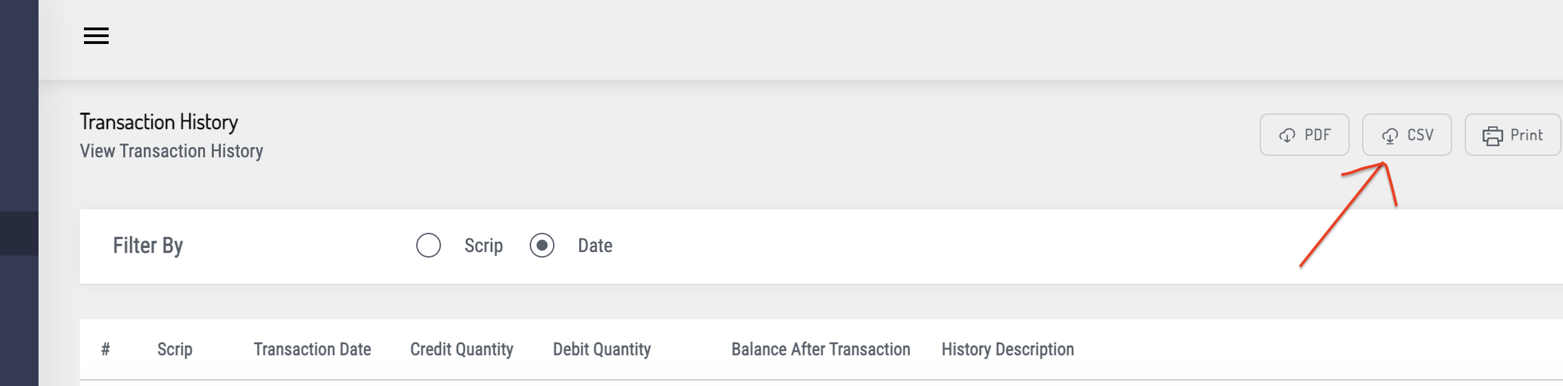 Download the CSV